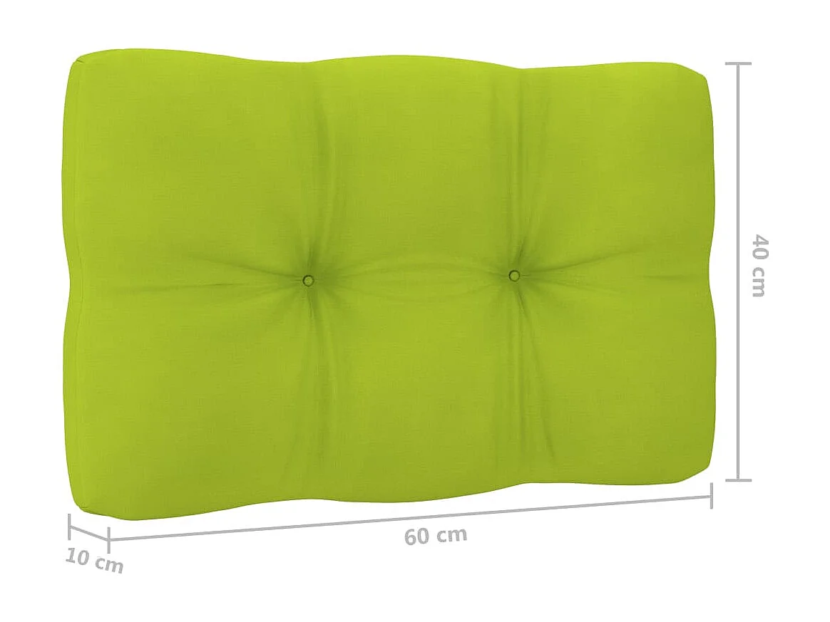 3-tlg. Garten-Lounge-Set mit Kissen Kiefernholz Imprägniert