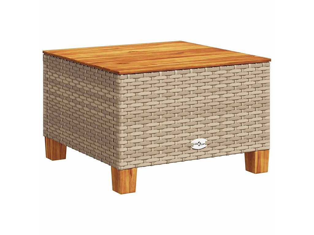 Set Divano da Giardino 5 pz con Cuscini Beige in Polyrattan