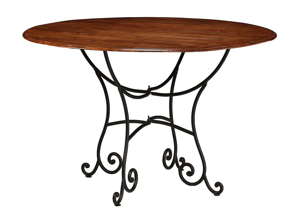 Conjunto mesa de jantar 7 pcs madeira de acácia maciça