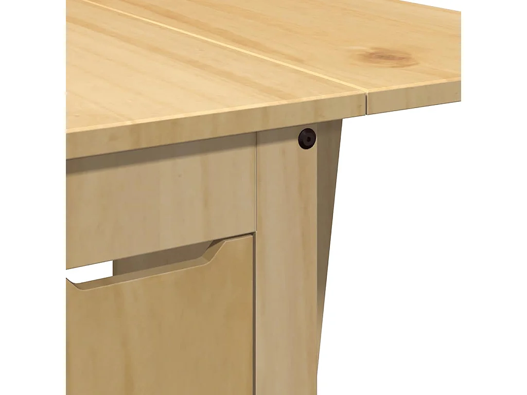 Set comedor plegable mariposa 5 pzas Corona madera pino marrón