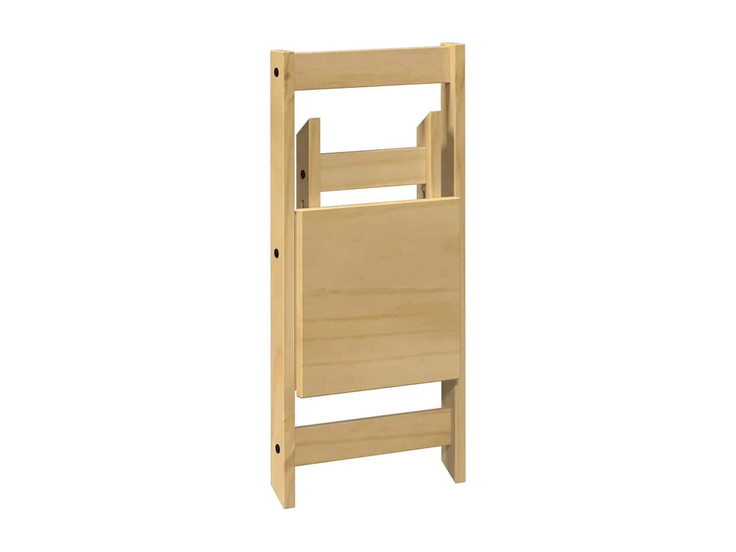 Set da Pranzo 5 pz Corona Pieghevole Marrone Cera in Pino