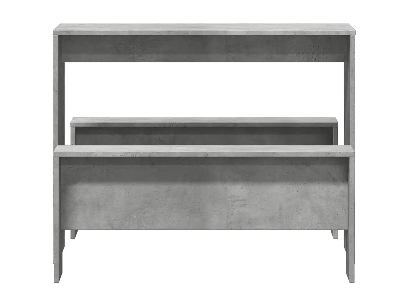 Ensemble table à manger et bancs 3 pcs bois d'ingénierie