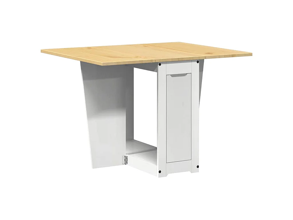 Set comedor plegable mariposa 5 pzas Corona madera pino blanco