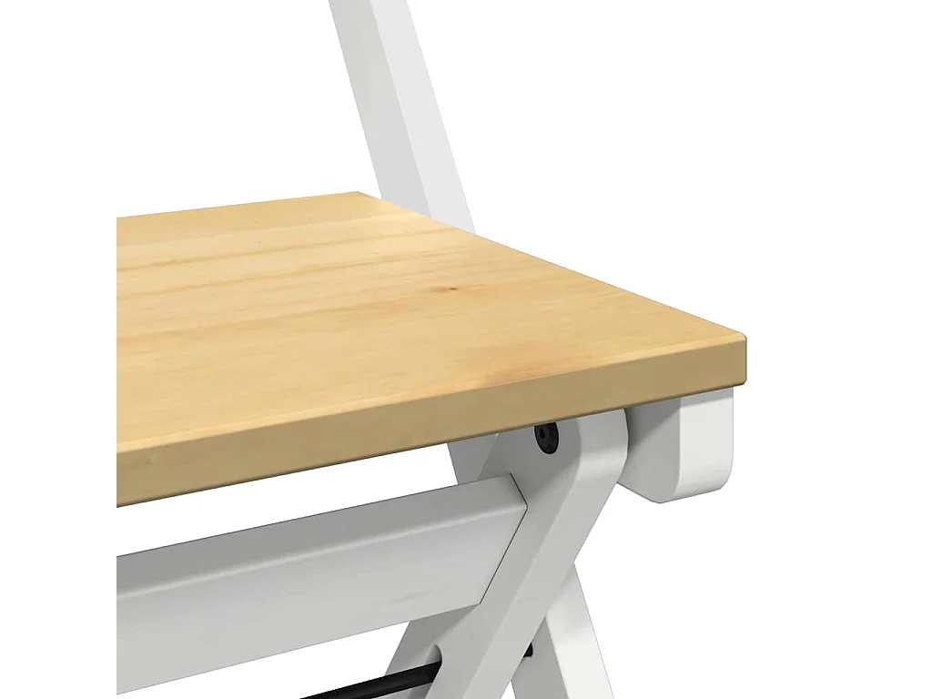 Set comedor plegable mariposa 5 pzas Corona madera pino blanco