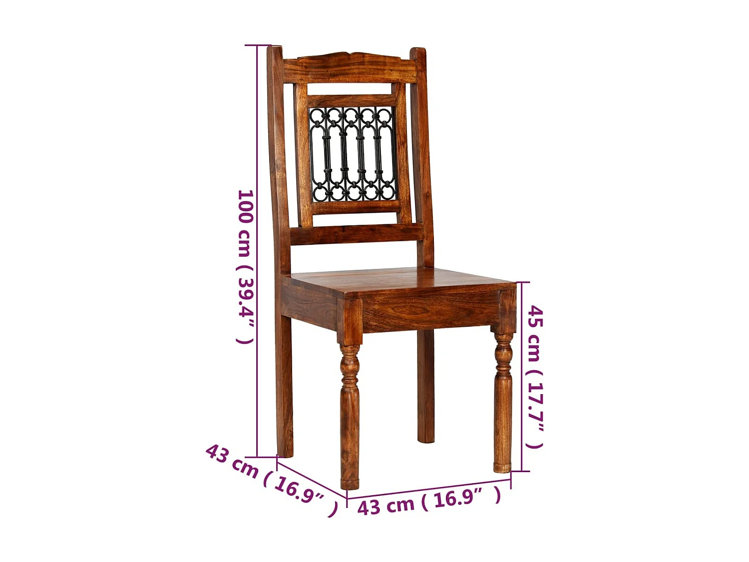 Conjunto de mesa de jantar 5 pcs madeira de acácia maciça