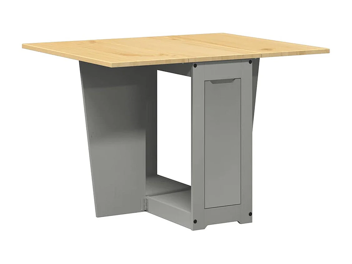 Ensemble à manger papillon 5 pcs Corona pliable gris bois pin