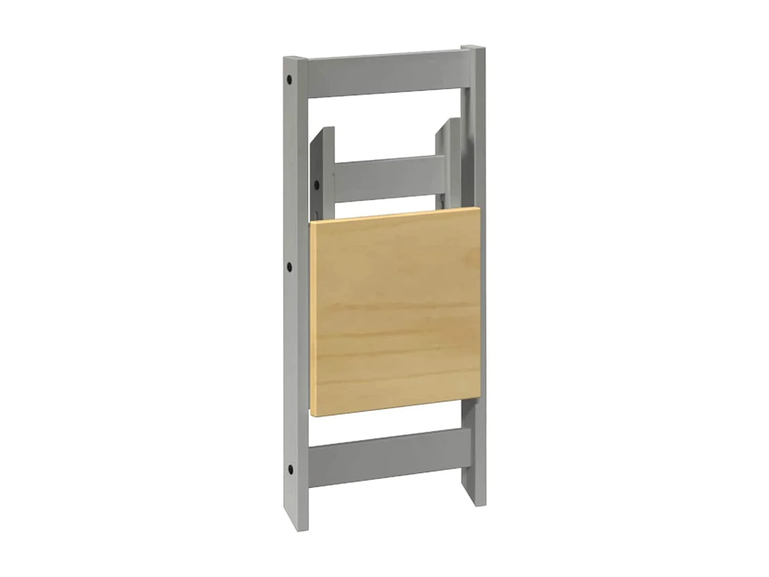 Ensemble à manger papillon 5 pcs Corona pliable gris bois pin