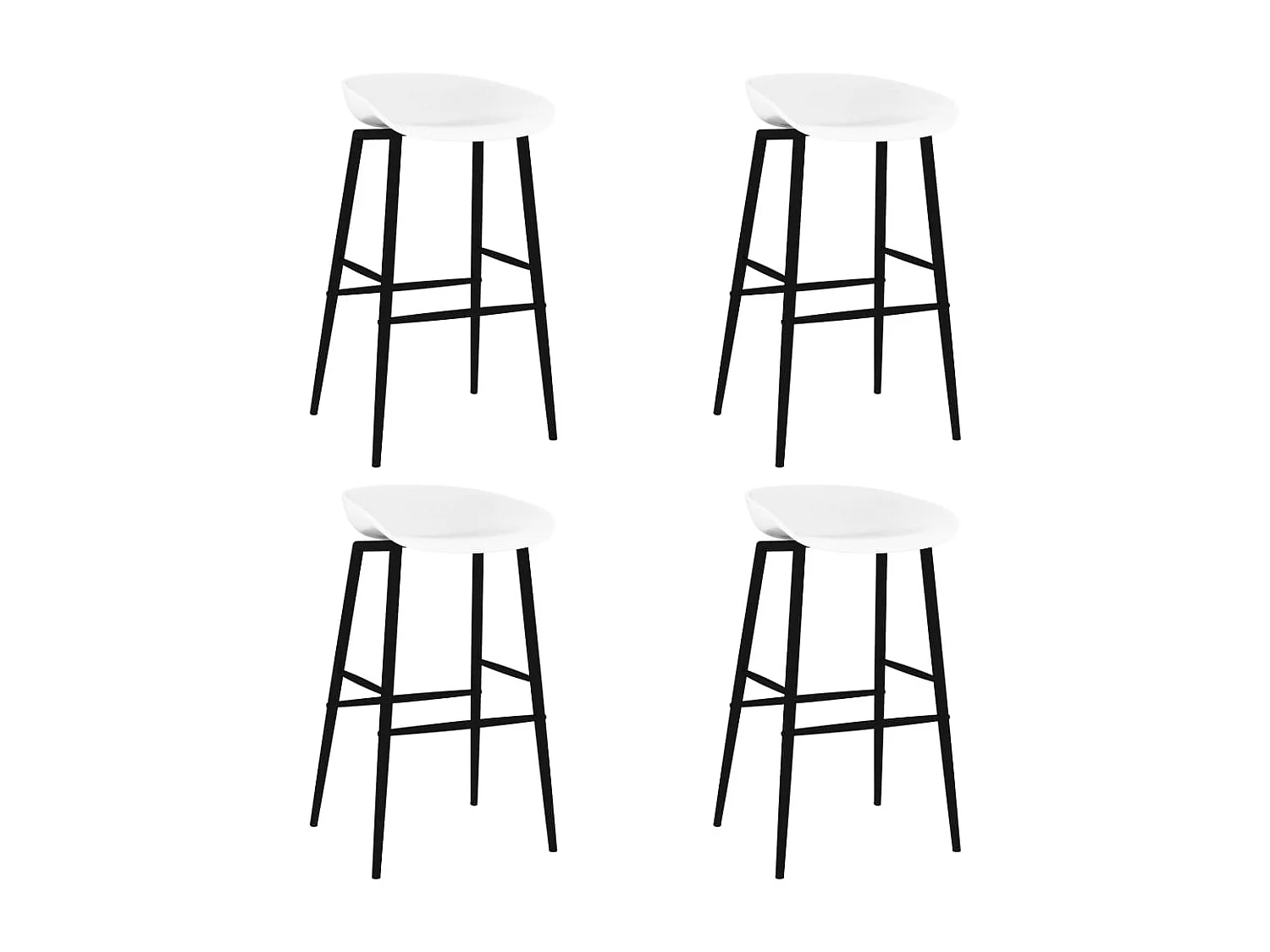 Ensemble de bar 5 pcs Noir et blanc