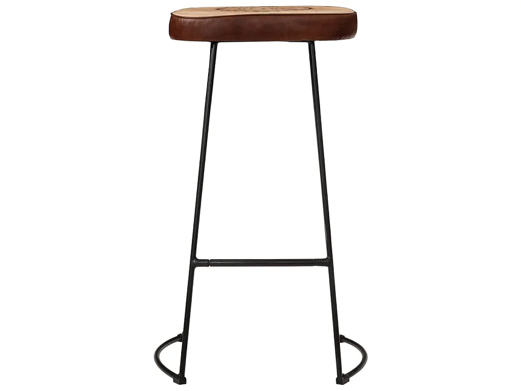 Ensemble de bar 3 pcs bois de manguier brut massif et métal