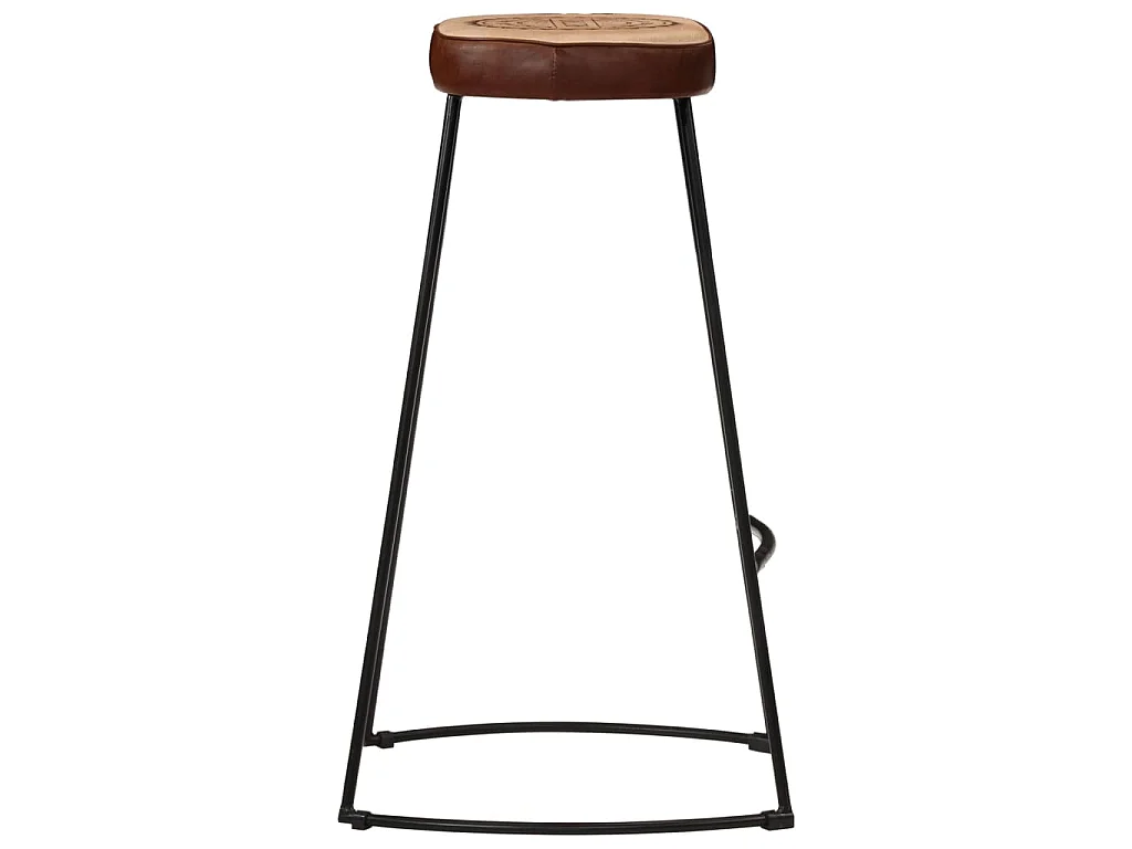 Ensemble de bar 3 pcs bois de manguier brut massif et métal