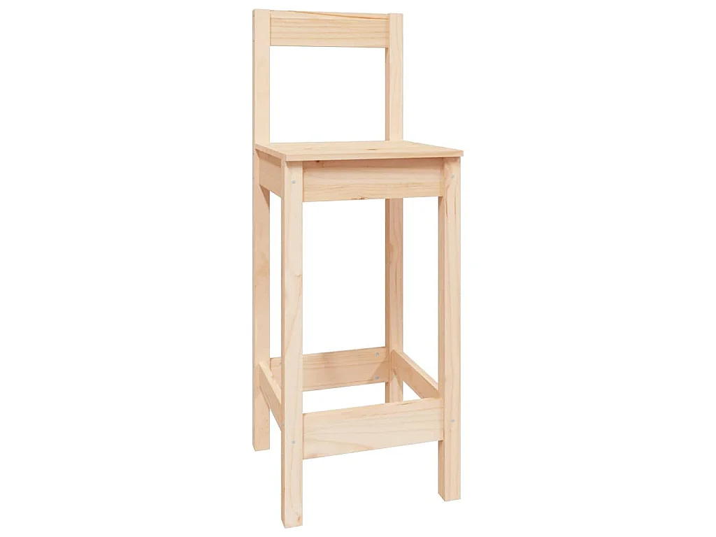 Ensemble de bar 5 pcs Bois de pin massif