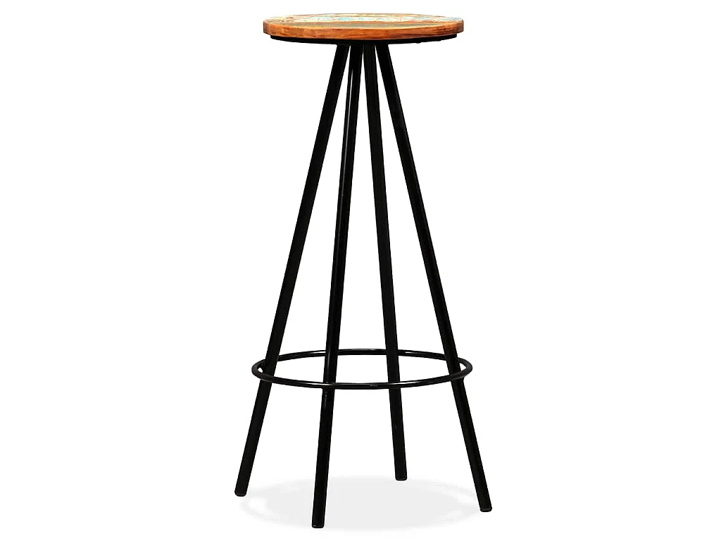 9 pcs conjunto de bar madeiras de acácia e recuperada maciças