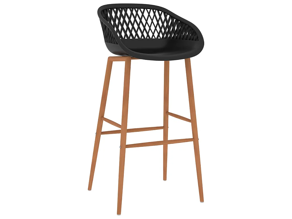 7 pcs conjunto de bar branco e preto