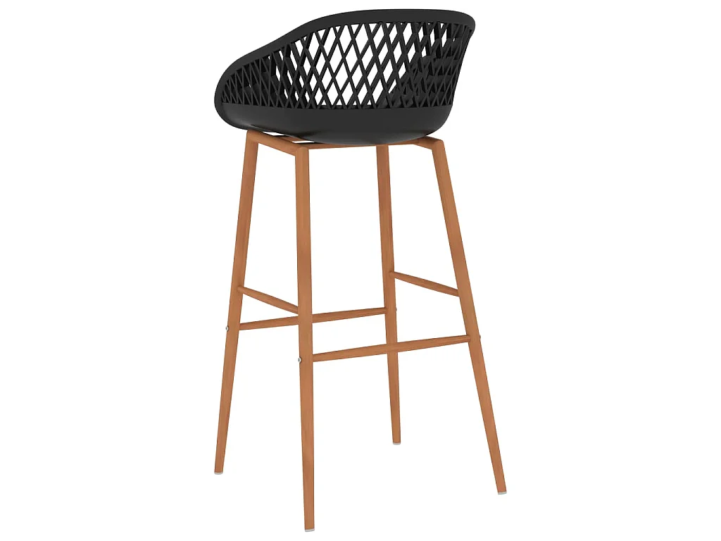 7 pcs conjunto de bar branco e preto