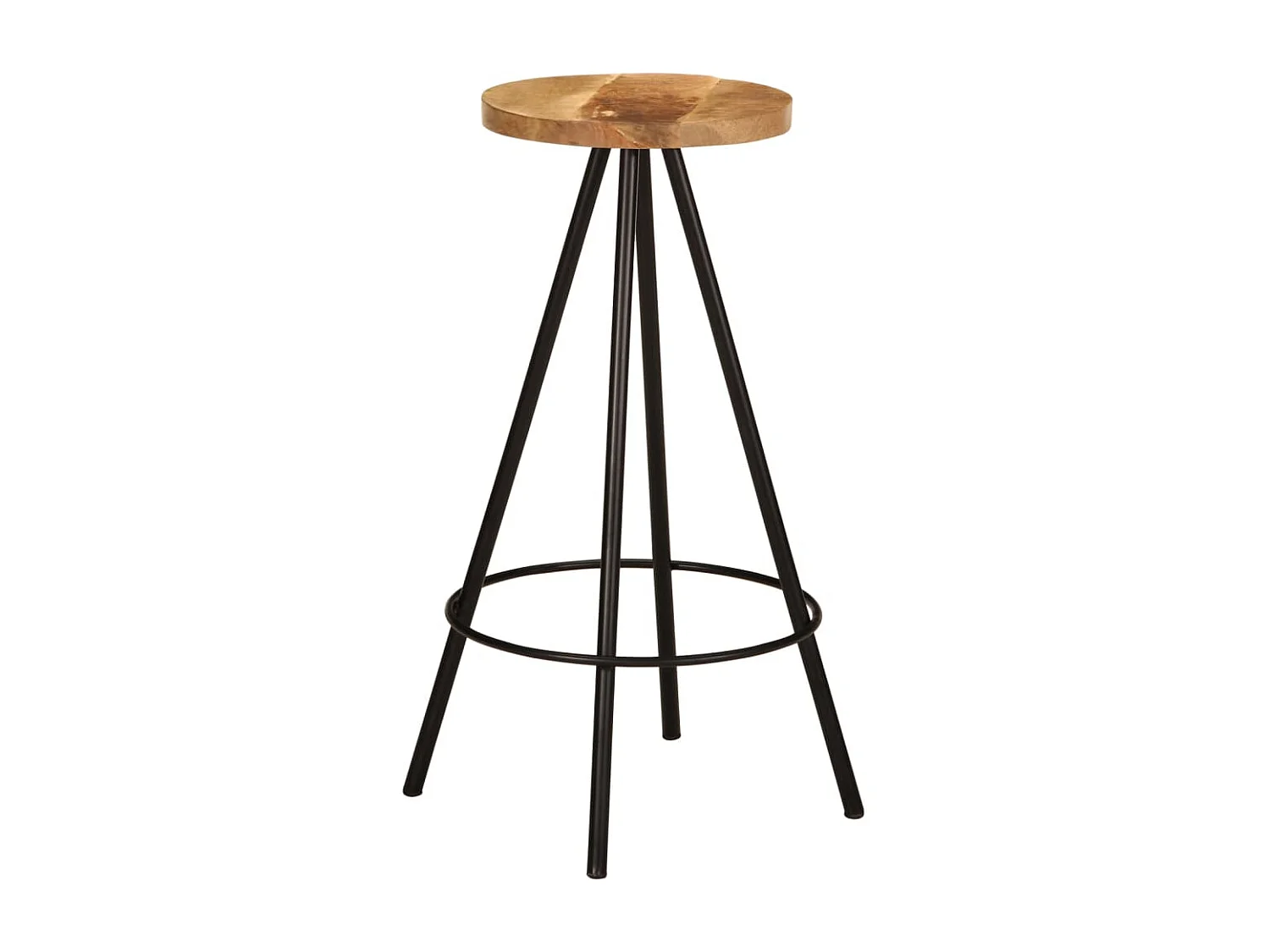 5 pcs conjunto de bar madeira de mangueira maciça