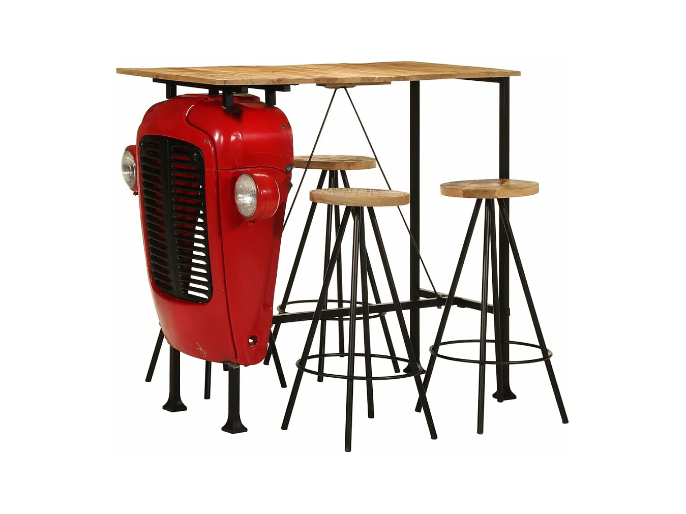 5-tlg. Bar-Set Massivholz Mango