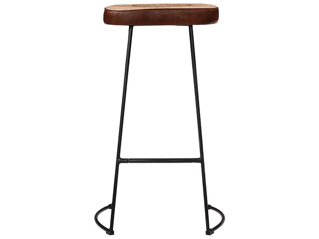 Ensemble de bar 5 pcs bois de manguier brut massif et métal