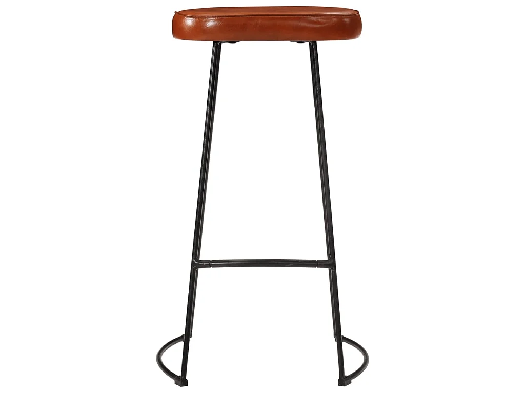 Ensemble de bar 7 pcs bois de manguier brut massif et métal