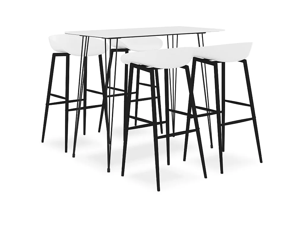 Set da Bar 5 pz Bianco