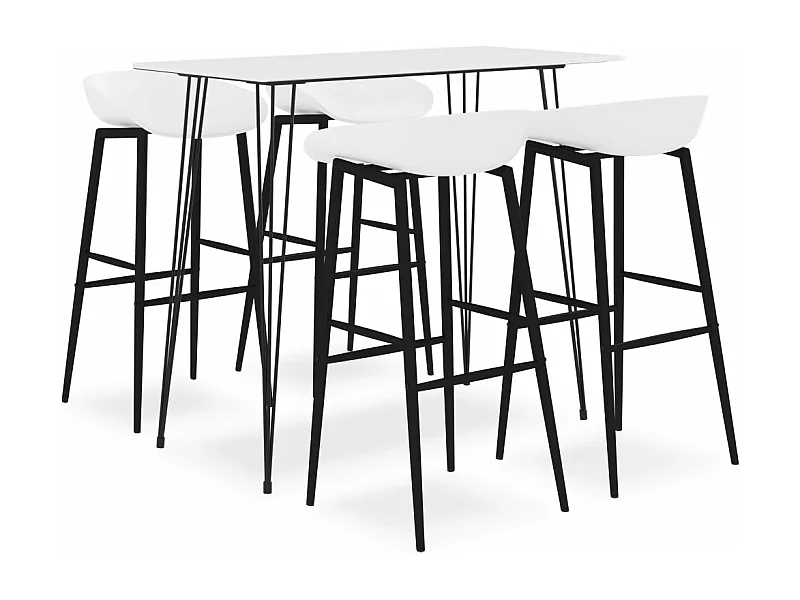 Ensemble de bar 5 pcs Blanc