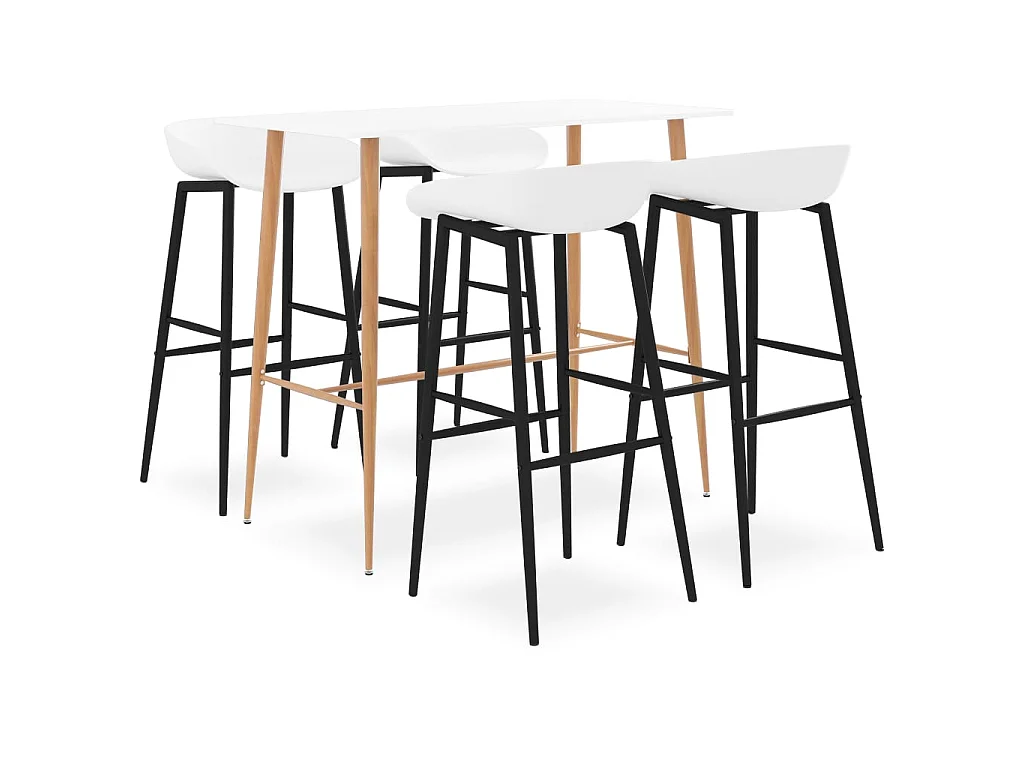 Set da Bar 5 pz Bianco