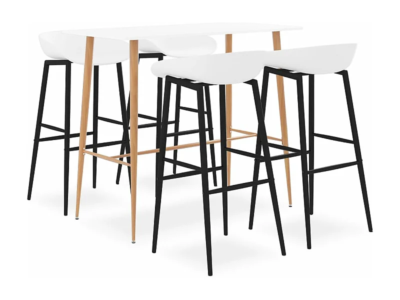 Ensemble de bar 5 pcs Blanc