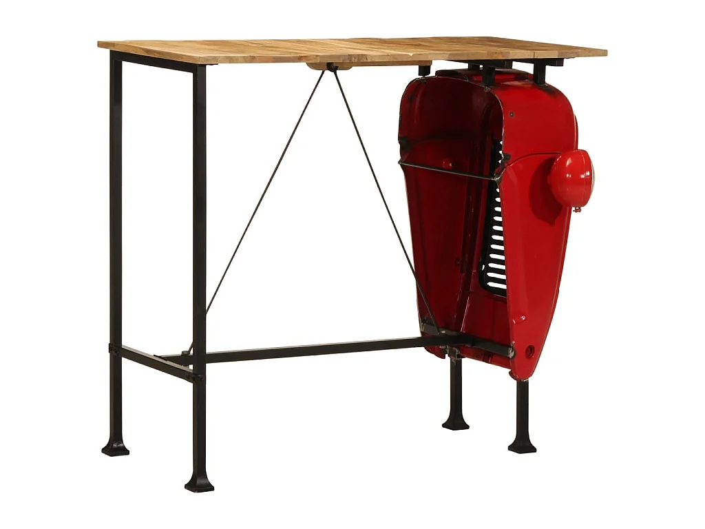 Ensemble de bar 7 pcs bois de manguier massif