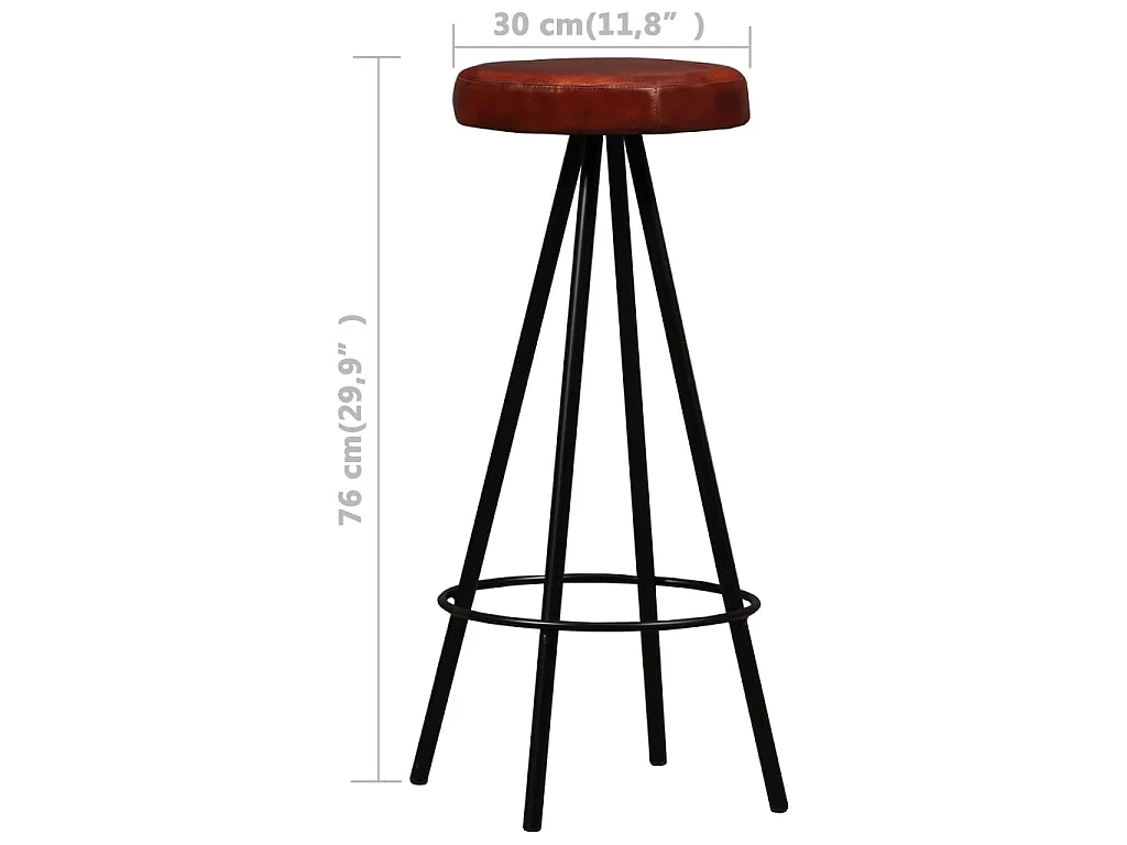 Ensemble de bar 9 pcs Bois d'acacia solide et cuir véritable