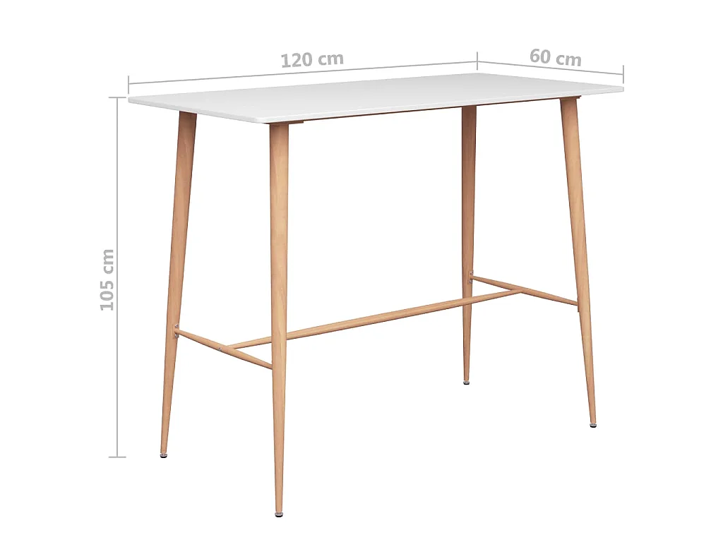 Ensemble de bar 7 pcs Blanc