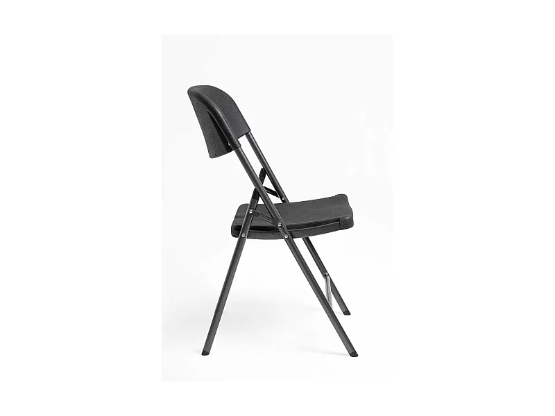 Packs Sillas Plegables - Pack 6 Sillas Resin - Negro