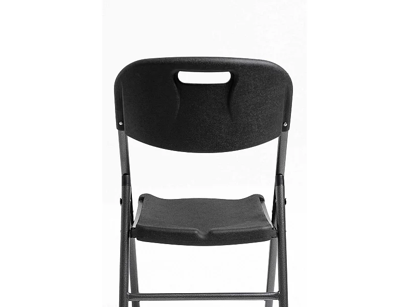 Packs Sillas Plegables - Pack 6 Sillas Plegables de jardín Resin - Negro