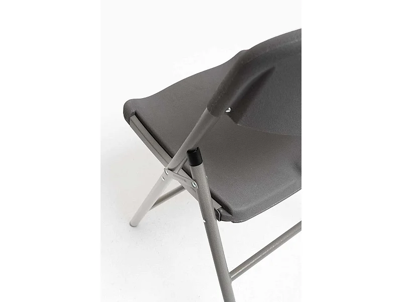 Packs Sillas Plegables - Pack 6 Sillas Plegables de jardín Resin - Gris