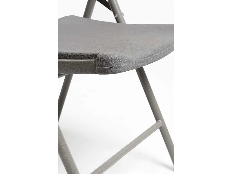 Packs Sillas Plegables - Pack 6 Sillas Plegables de jardín Resin - Gris