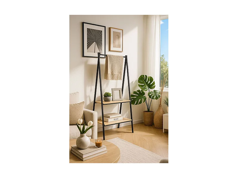 Percheros - Perchero Madera con Estantes Syen