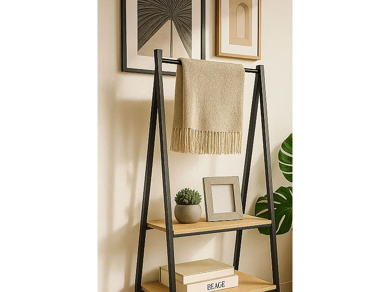 Percheros - Perchero Madera con Estantes Syen