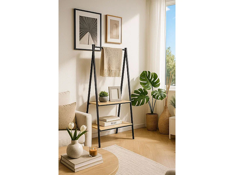 Percheros - Perchero Madera con Estantes Syen