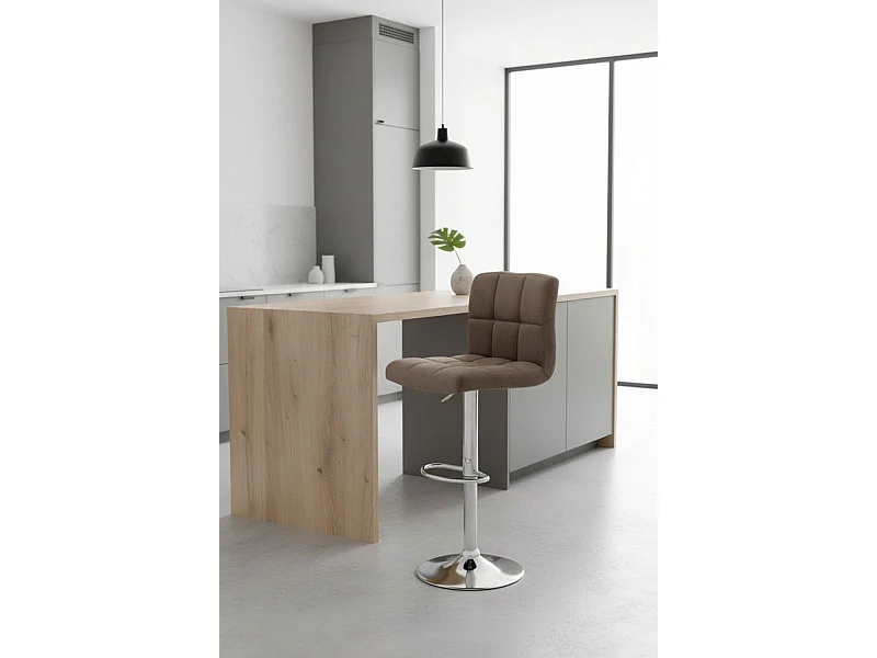 Taburetes Cocina - Taburete Casper Terciopelo - Gris