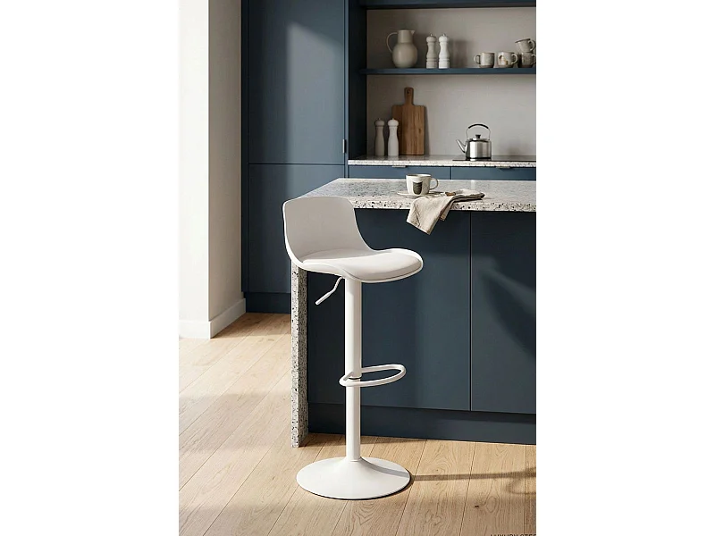 Taburetes Cocina - Taburete Delvo - Blanco