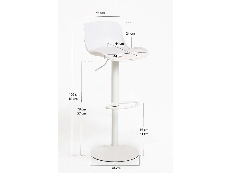 Taburetes Cocina - Taburete Delvo - Blanco
