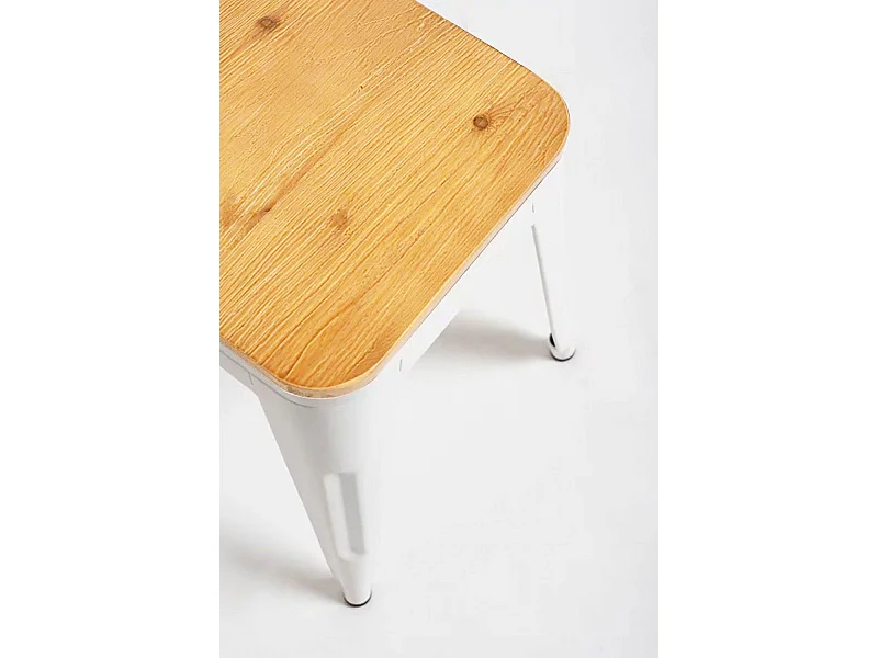 Packs Taburetes Pequeños - Pack 6 Taburetes Torix Pequeños Madera Natural - Blanco