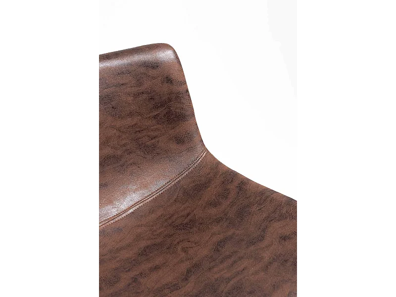 Taburetes Cocina - Taburete Yatis Polipiel Marrón Vintage