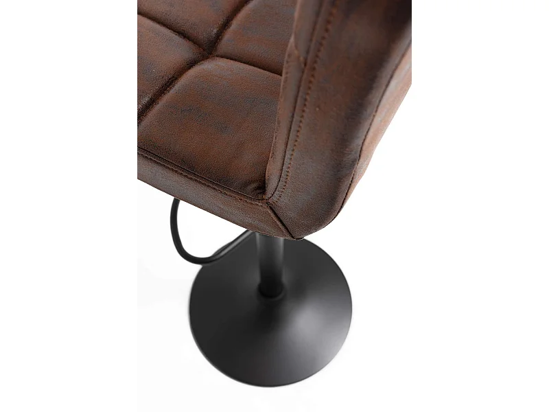 Taburetes Cocina - Taburete Casper Polipiel Marrón Vintage