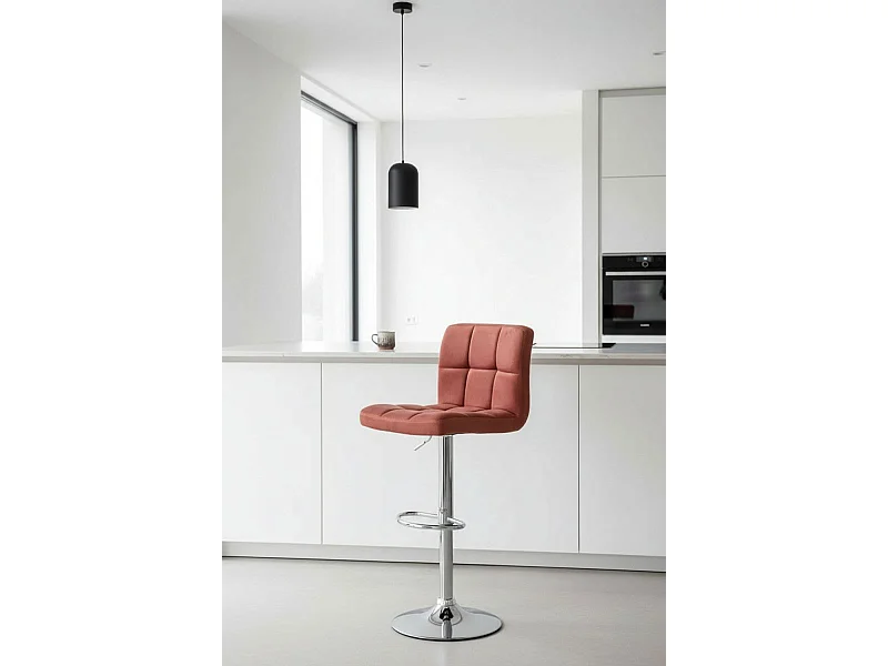 Taburetes Cocina - Taburete Casper Terciopelo - Rosa