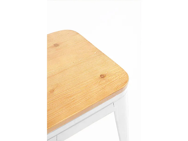 Packs Taburetes Pequeños - Pack 2 Taburetes Torix Pequeños Madera Natural - Blanco