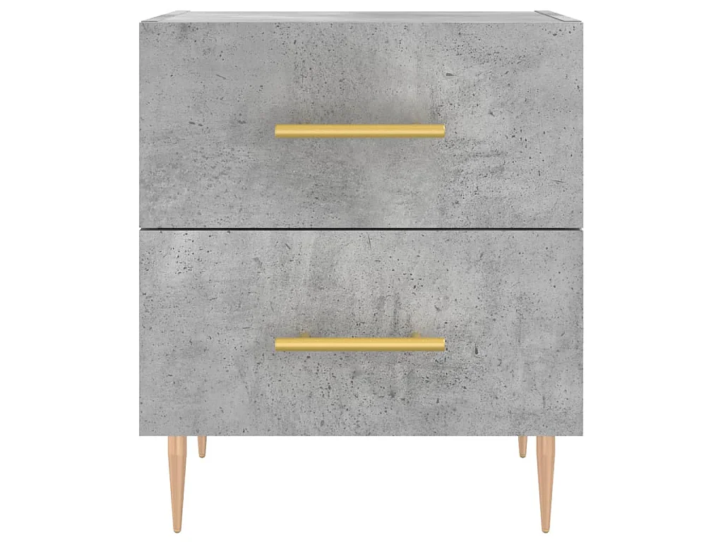 Nachttisch Betongrau 40x35x47,5 cm Holzwerkstoff