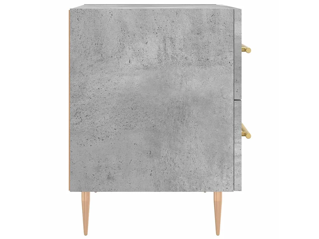 Nachttisch Betongrau 40x35x47,5 cm Holzwerkstoff