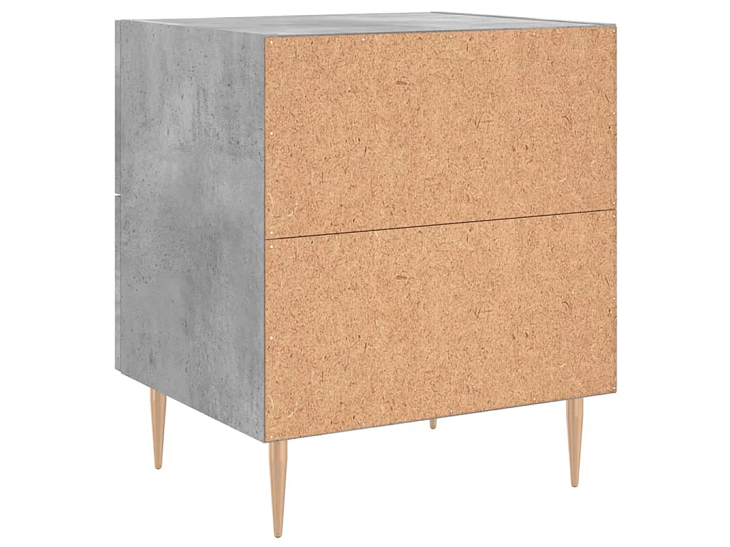 Nachttisch Betongrau 40x35x47,5 cm Holzwerkstoff