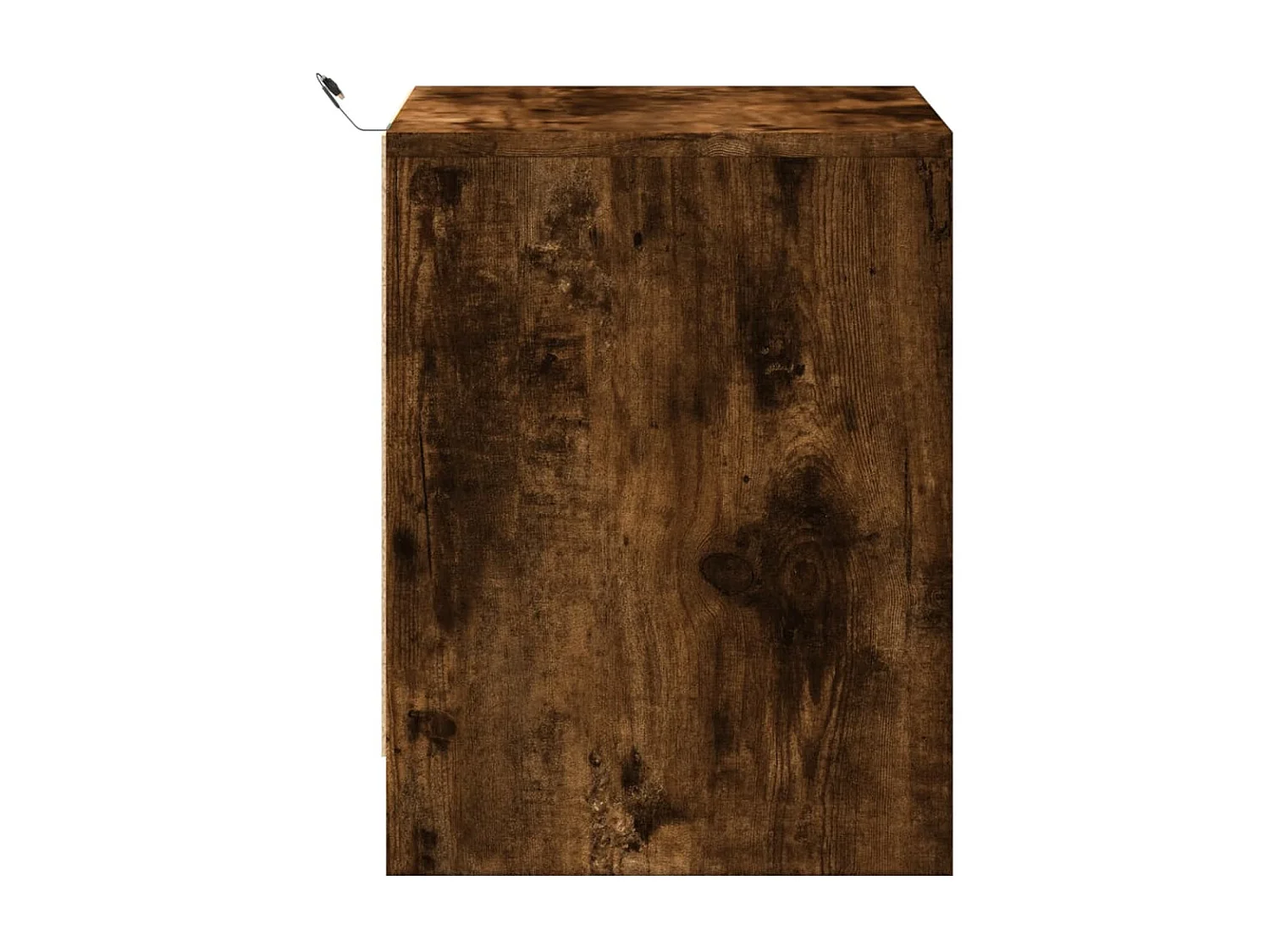 Nachttische mit LED-Leuchten 2 Stk. Räuchereiche Holzwerkstoff