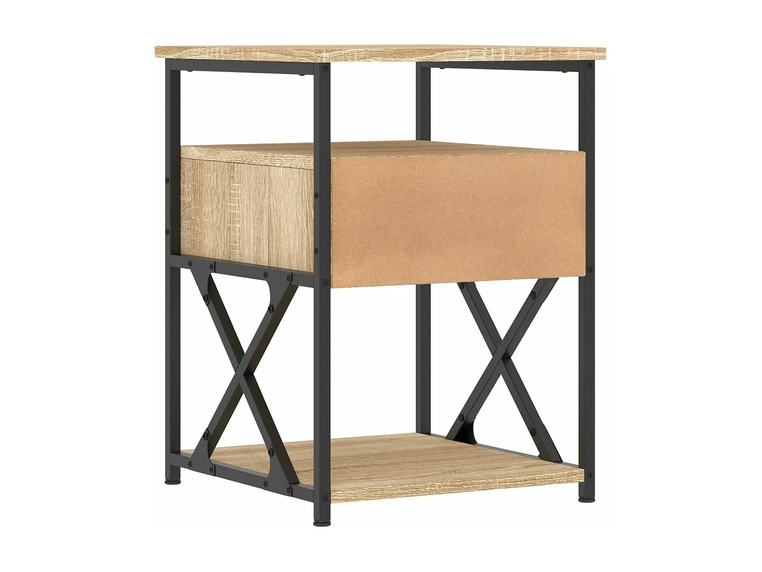 Mesa de cabeceira 40x42x55 cm derivados madeira carvalho sonoma