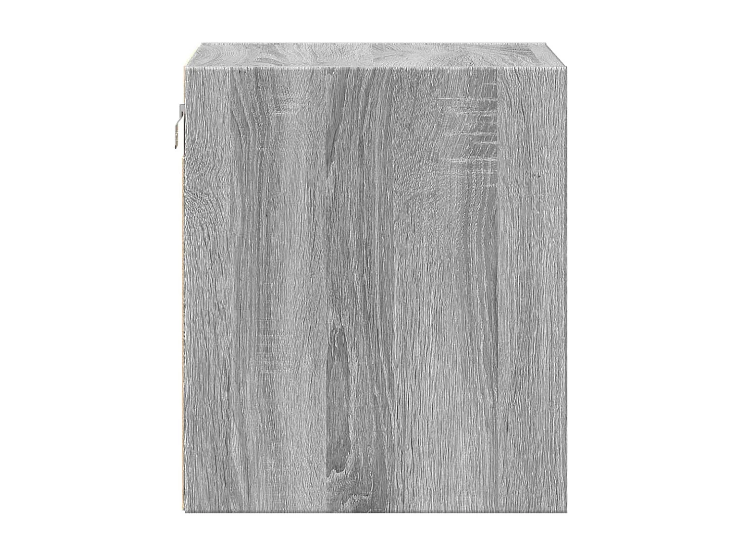 Tables de chevet murales avec lumières LED 2 pcs sonoma gris